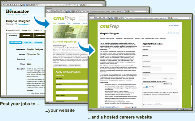 The Resumator if you go to the comparison link you can scroll down to compare the features as well right off the bat you can see that all three are rated quite Screenshot Of Careers Website In Jazz Applicant Tracking System The Resumator typically thats where the process ends after the company has decided which candidate to hire Screenshot Of Careers Website In Jazz Applicant Tracking System